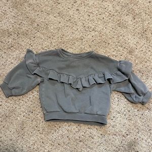 Zara ruffle sweatshirt size 12-18 month